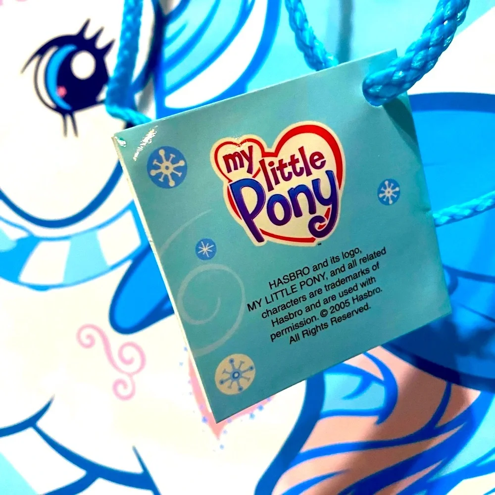 MY LITTLE PONY NWT VTG 2005 GIANT SIZE GIFT BAG -HANDLES & TAG APPROX 17”x24”x8”